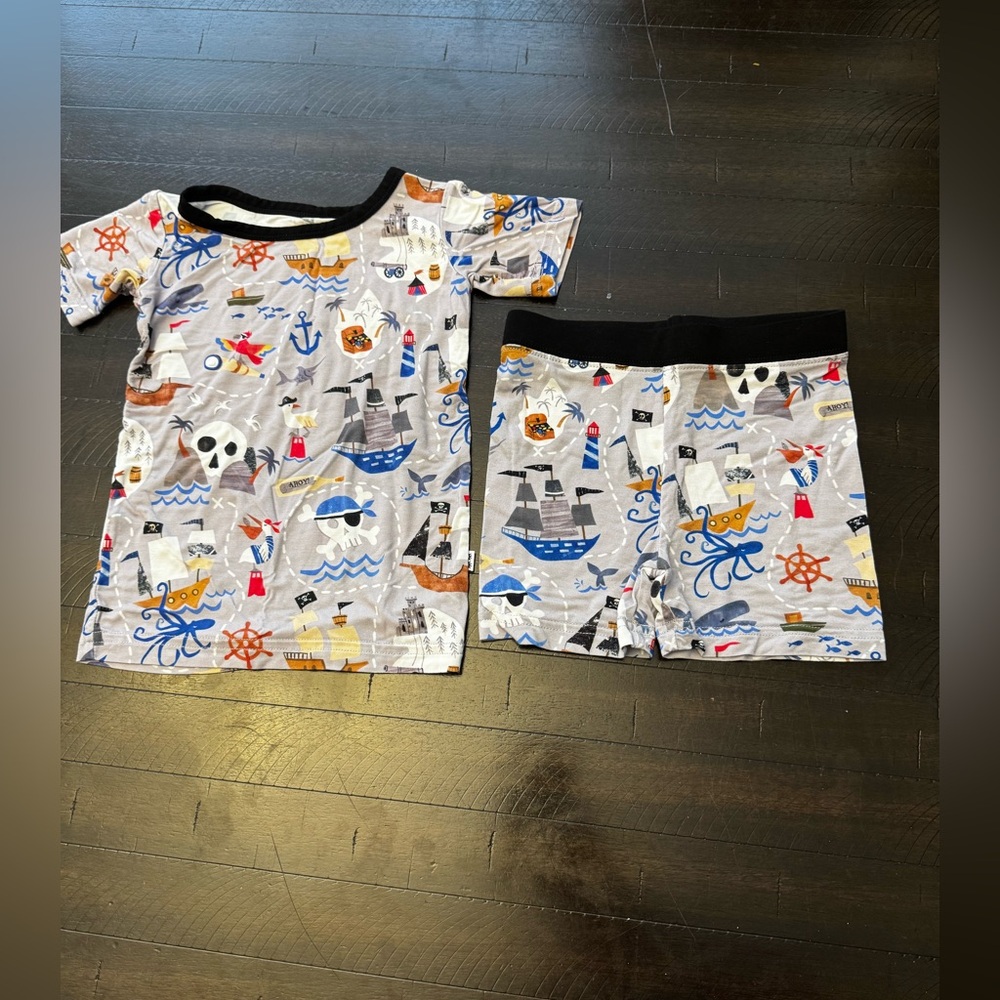 Little Sleepies Pirates Map Size 18-24 months PJs